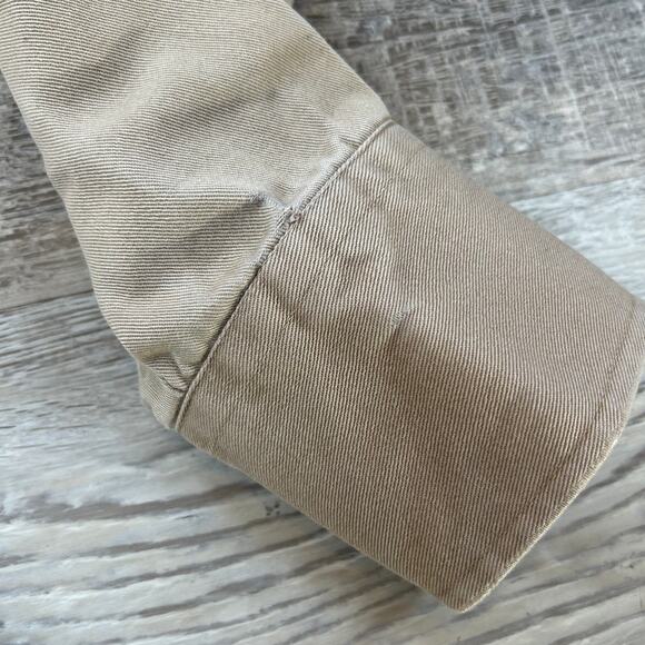 Drysdales Western Pearl Snap Khaki Long Sleeve Shirt Made in USA XL - Picture 3 of 6